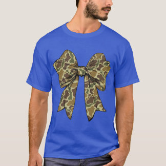 Camo Bow Camo Hunting Theme Fall Shower Camouflage T-shirt