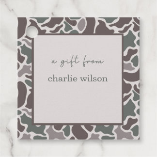 Camo Boys Verjaardag Cadeaubijsluiter Bedankjes Labels