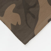 Camo Brown Fleece Deken (Hoek)