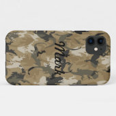 Camo Brown Reptile Personnalisé iPhone 5 Coque (Dos (Horizontal))