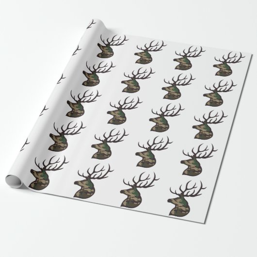 Camo Buck Cadeaupapier (Uitgerold)