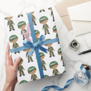 Camo Buddy Militaire Inpakpapier