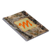 Camo Camouflage Hunting Monogram Initiaal Note Boo Notitieboek (Rechterzijde)