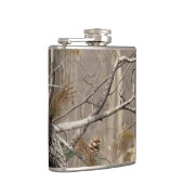 Camo Camouflage Hunting Real Tree Whiskey Flask Heupfles (Rechts)