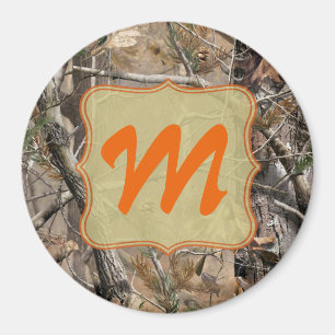 Camo Camouflage jacht Monogram Initiaal magneet