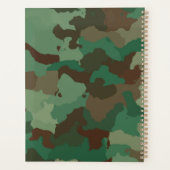 Camo Camouflage Militaire Monogrammed Naam Planner (Achterkant)