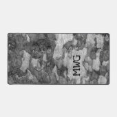 Camo camouflage noir et blanc écorce Monogramme (Recto)