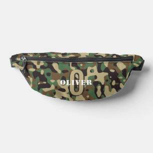 Camo camouflage vert Brown beige Nom du monogramme