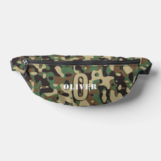 Camo camouflage vert Brown beige Nom du monogramme (Poser)