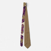 Camo camouflage violet vert cravate initial (Dos)