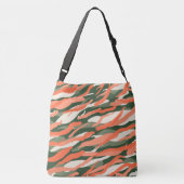 Camo Camouflage Zebra Pattern Crossbody Tas (Achterkant)