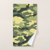 Camo Camping Hunting Green Camouflage Bad Handdoek (Handdoek)