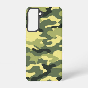 Camo Camping Hunting Green Camouflage Samsung Galaxy Hoesje
