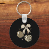 Camo Checkered Cherry Bow, Hunting,checkered Patte Sleutelhanger (Voorkant)