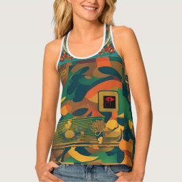 "Camo Chic: Vrouwen Tanktop voor Trendsetters"
