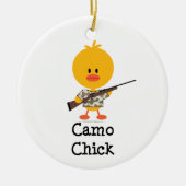 Camo Chick Ornament (Voorkant)