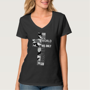 Camo Christelijk katholieke John 316 Bijbel Verse T-shirt