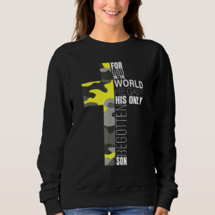Camo Christelijke Bijbel Verse John 316 Faith God Trui