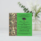 Camo Classic Elegant 2016 Graduation Invitation (Debout devant)