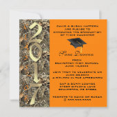 Camo Classic Elegant 2017 Graduation Invitation (Devant)