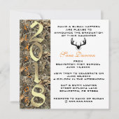Camo Classic Elegant 2018 Graduation Invitation (Devant)