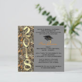Camo Classic Elegant 2018 Graduation Invitation (Debout devant)