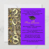Camo Classic Elegant 2018 Graduation Invitation (Devant)