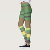 Camo Color Striped Patroon Leggings (Links)