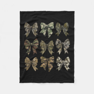 Camo Coquette Bow Duck Hunt Eend Jagen Voor Mannen Fleece Deken