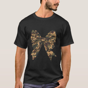 Camo Coquette Bow Eend Jachtmeisjes Kinder Vrouwen T-shirt