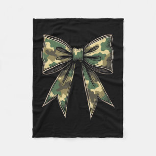 Camo Coquette Bow Hunt Duck Hunting Camouflage 2 Fleece Deken
