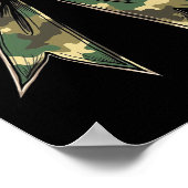 Camo Coquette Bow Hunt Duck Hunting Camouflage 2 Poster (Hoek)