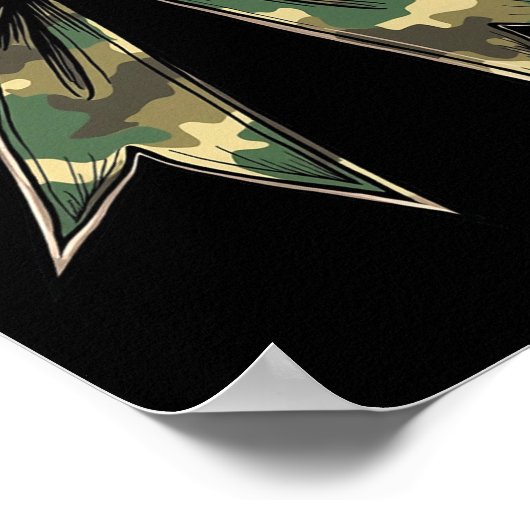 Camo Coquette Bow Hunt Duck Hunting Camouflage 2 Poster (Hoek)