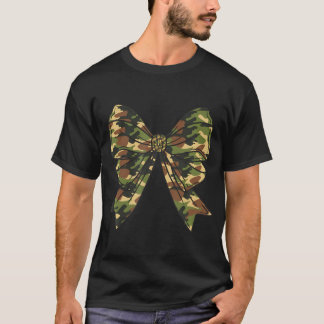 Camo Coquette Bow Hunt Duck Jagen Camouflage Wom T-shirt