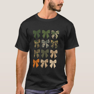 Camo Coquette Bow Hunting Camouflage Oude Camo Bow T-shirt