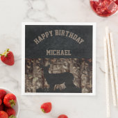 Camo Country Hunting Verjaardag servetten (Insitu)