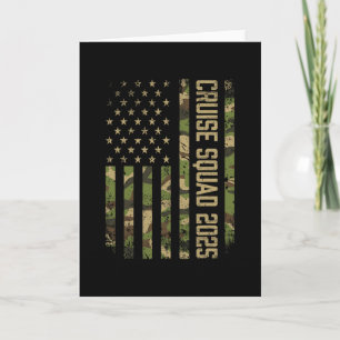 Camo Cruise Squad 2025 Usa Amerikaanse Vlag 4 Juli Kaart