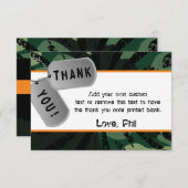 Camo, Dart Wars, Bedankt kaarten (Voorkant / Achterkant)