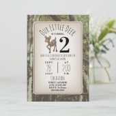 Camo Deer Birthday Kaart (Staand voorkant)