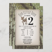 Camo Deer Birthday Kaart (Voorkant / Achterkant)