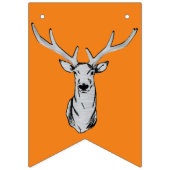 Camo Deer Chasse Buck Bannière Hommes Anniversaire (Premier drapeau)