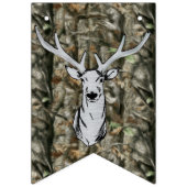 Camo Deer Hunting Buck Mannen Birthday Banner (Eerste vlag)