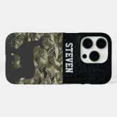 Camo Deer Hunting Personalized Buck Antlers Case-Mate iPhone Case (Achterkant (horizontaal))