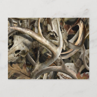 Camo Deer Skulls Briefkaart