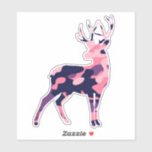 Camo Deer Sticker (Vel)