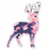 Camo Deer Sticker (Voorkant)