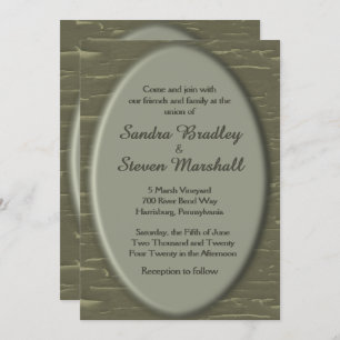 Camo Design Wedding Uitnodiging