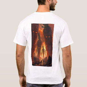 Camo d'impression T-shirt Apocalyptique paysage fo