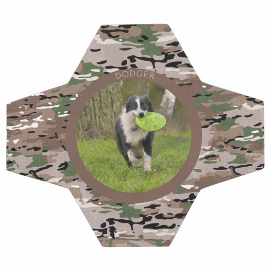 Camo Dog Name Afbeelding Play personaliseren Voetbal (Enkel)