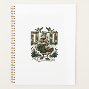 Camo Duck Papa Design de T-Shirt avec Gravure Vint